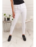 Taillierte weiße Jeanshose 250 – Online-Shop – Boutique